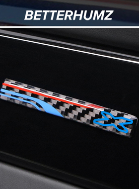 适用宝马X1X2X3X4X5ix3内饰改装仪表中控台装饰任意贴三系M标贴纸