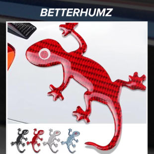 碳纤维壁虎车贴3D立体贴创意汽车尾标装 饰平安用品车身划痕贴纸