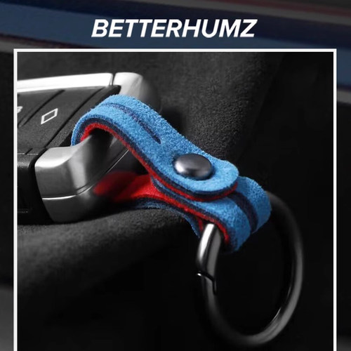 汽车钥匙扣男士精致高端翻毛皮