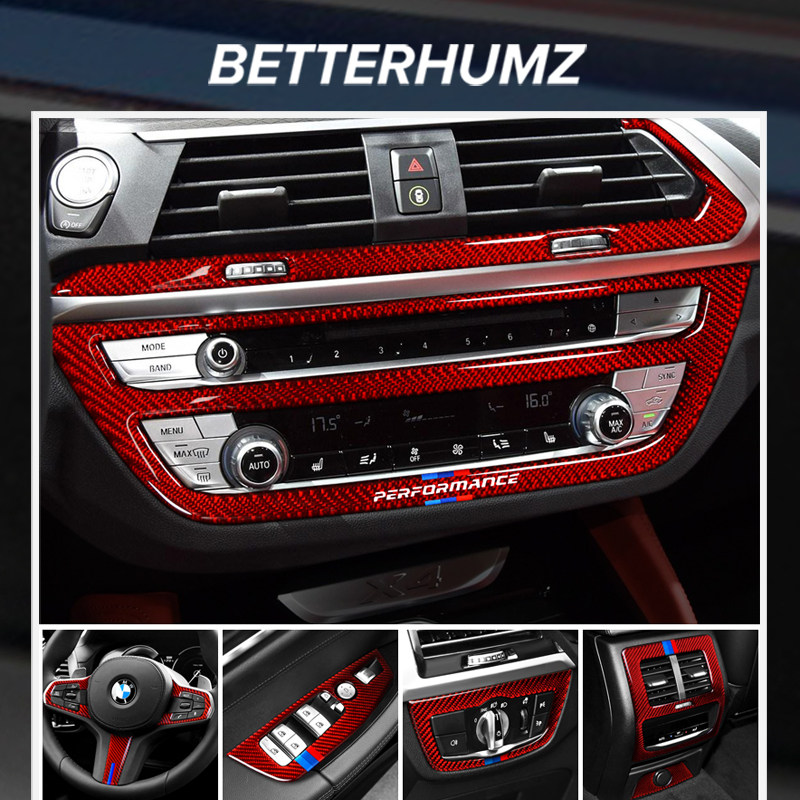 宝马新x3x4改装内饰档位碳纤维