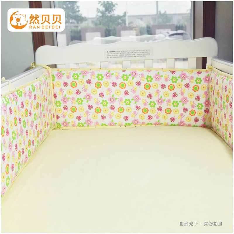 纯棉针织婴儿床笠床靠/柔软床围图片