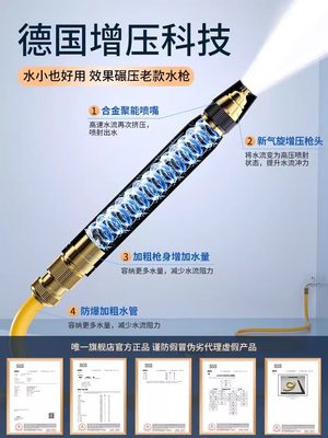 高压洗车水枪家用喷枪冲车强力增压神器汽车刷车喷头水管软管浇花