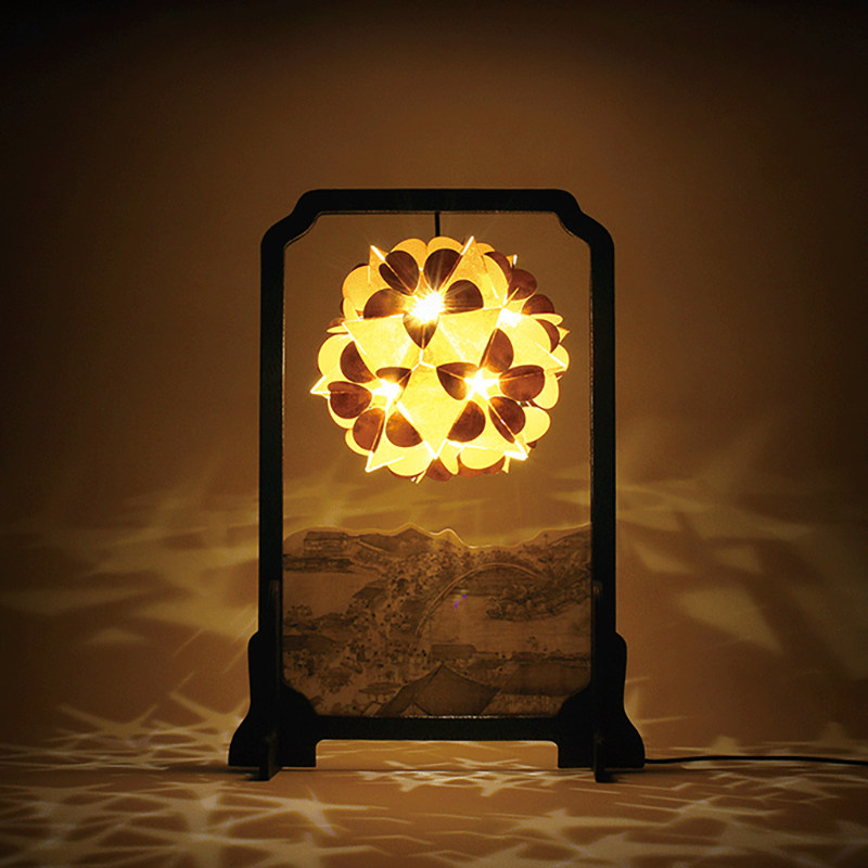 故宫清明上河图纸雕灯diy古风led生日三八节故宫文创礼品