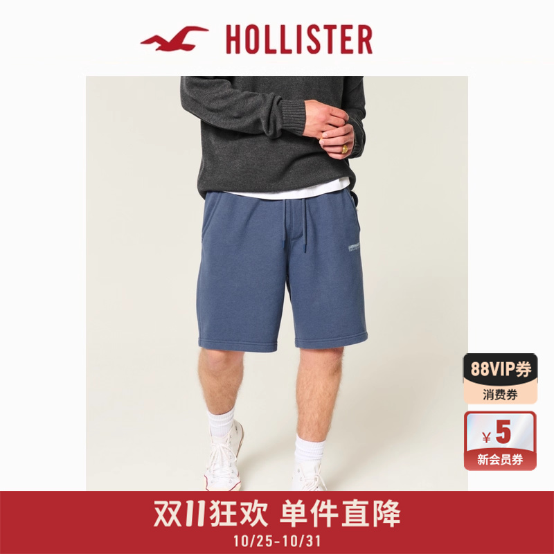 Hollister泽西风经典LOGO短裤