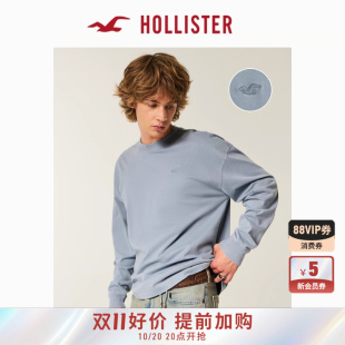 324 女装 5564 情侣重磅T恤男装 Hollister小海鸥图案25秋冬新款