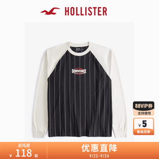 KI323 5001 女裝 Hollister25春夏情侶重磅棉質插肩T恤男裝