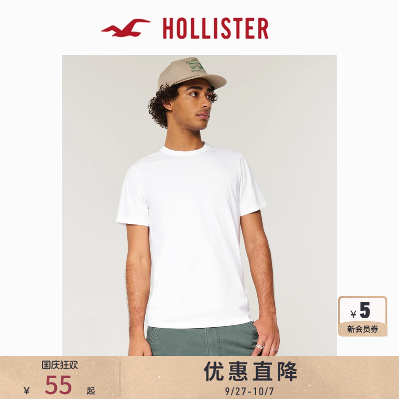 Hollister经典小海鸥情侣T恤
