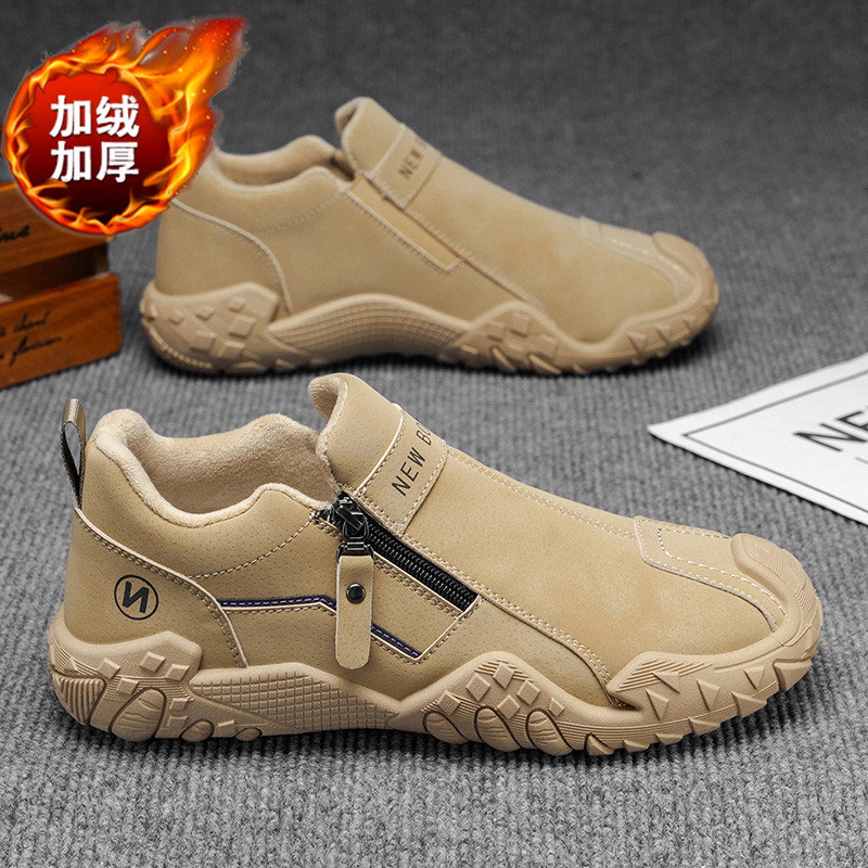 加绒男鞋冬季新款时尚雪地靴
