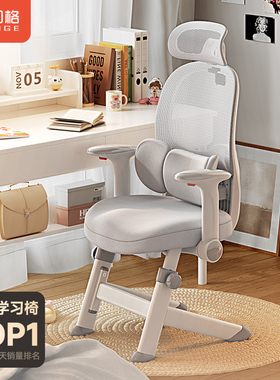 习格x19Y学生学习椅子青少年办公椅书房书桌椅家用人体工学电脑椅
