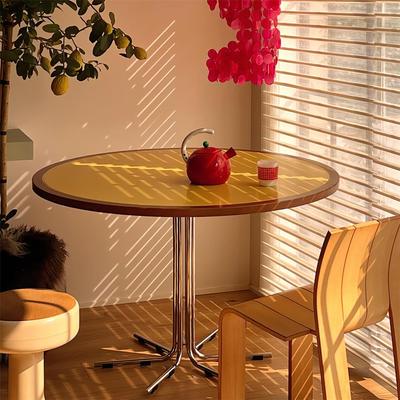 「大圆桌」故我今我圆球戏法系列实木不锈钢餐桌复古饭桌餐厅客厅