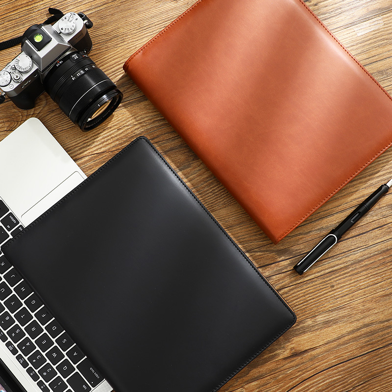 皮质商务活页笔记本子男女通用