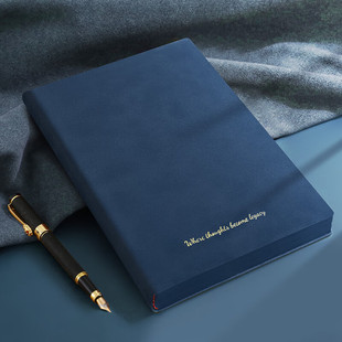 A5宽大行距10mm笔记本礼盒套装120g加厚纸记事本刻字日记本成人商务公司广告印刷封面内页本子定制可印logo