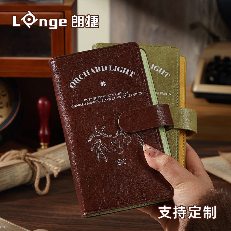 a6随身笔记本商务办公搭扣口袋便携小笔记本记事本工作记录定制高端日记本加厚会议记录皮质皮面本印LOGO扉页