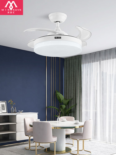 2025新款风扇灯名家汇静音风扇吊灯现代简约客厅餐厅灯隐形吊扇灯