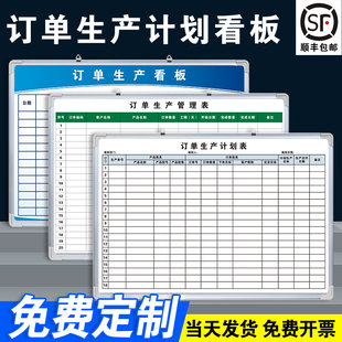 [订单生产计划看板]工厂车间生产计划看板工作项目进度管理排产日报表办公室白板车间生产管理任务计划看板