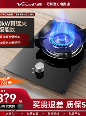 万和E6L90燃气灶单灶煤气灶天然气灶液化气单眼家用5.0KW单灶头