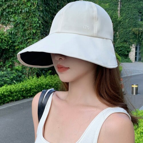 2026夏季黑胶大檐防晒遮阳帽女