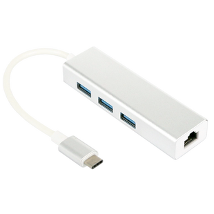 GRIS Type-C 3.1千兆网卡RTL8153B免驱动USB3.0HUB集线器Realtek以太网RT45台式机笔记本电脑ESXI软路由群晖