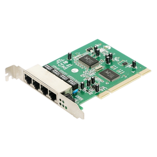 GRIS PCI-E卡片式4/5口交换机自动翻转全双半双工自适应电脑PCI网卡台式机服务器路由器RJ45以太网线内置供电