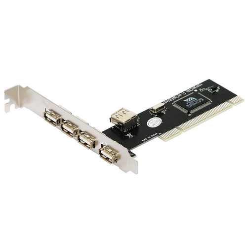 GRIS PCI转USB扩展卡台式机电脑VIA内置2.0转接HUB集线器480Mbps