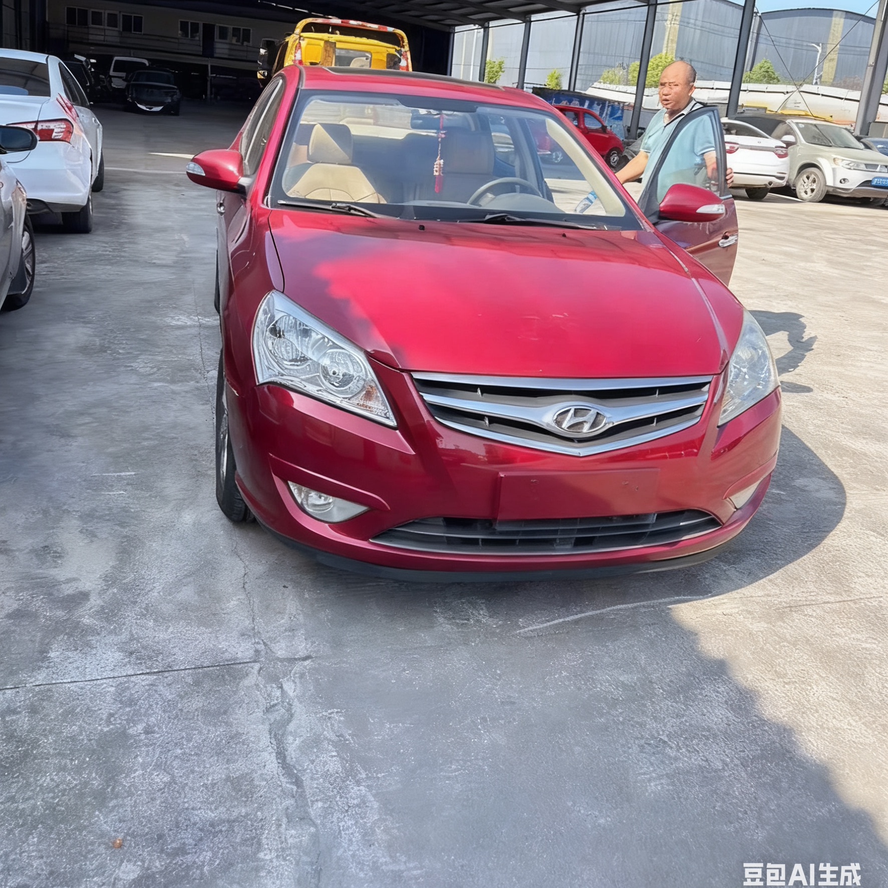 伊兰特悦动拆车件轮毂压缩机左前门右车门大灯仪表中控饰板总成