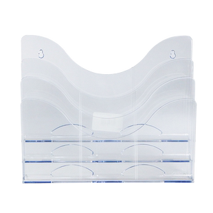 美国迪多透明三层文件分类架 目录展示架 资料整理架书报架390201