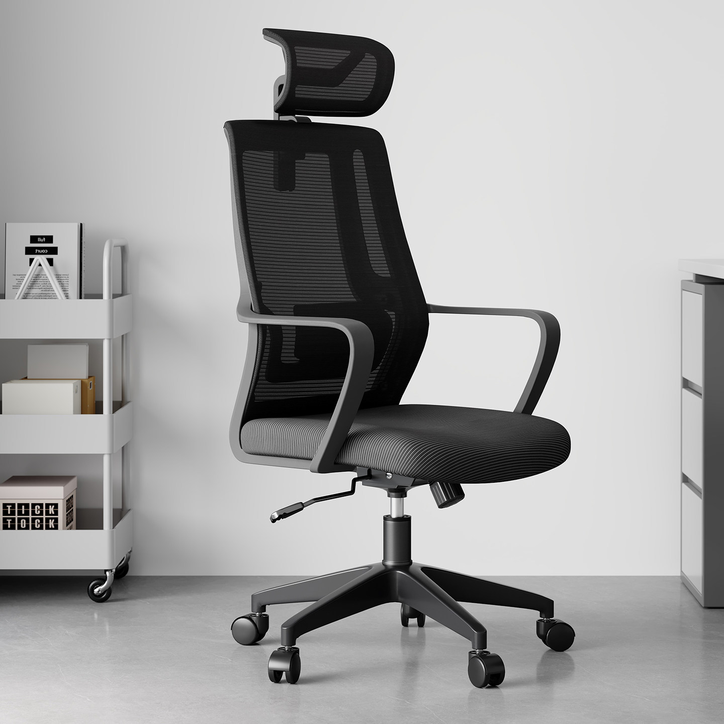 办公椅舒适久坐员工人体工学办公室职员四季舒服万向轮可升降椅子