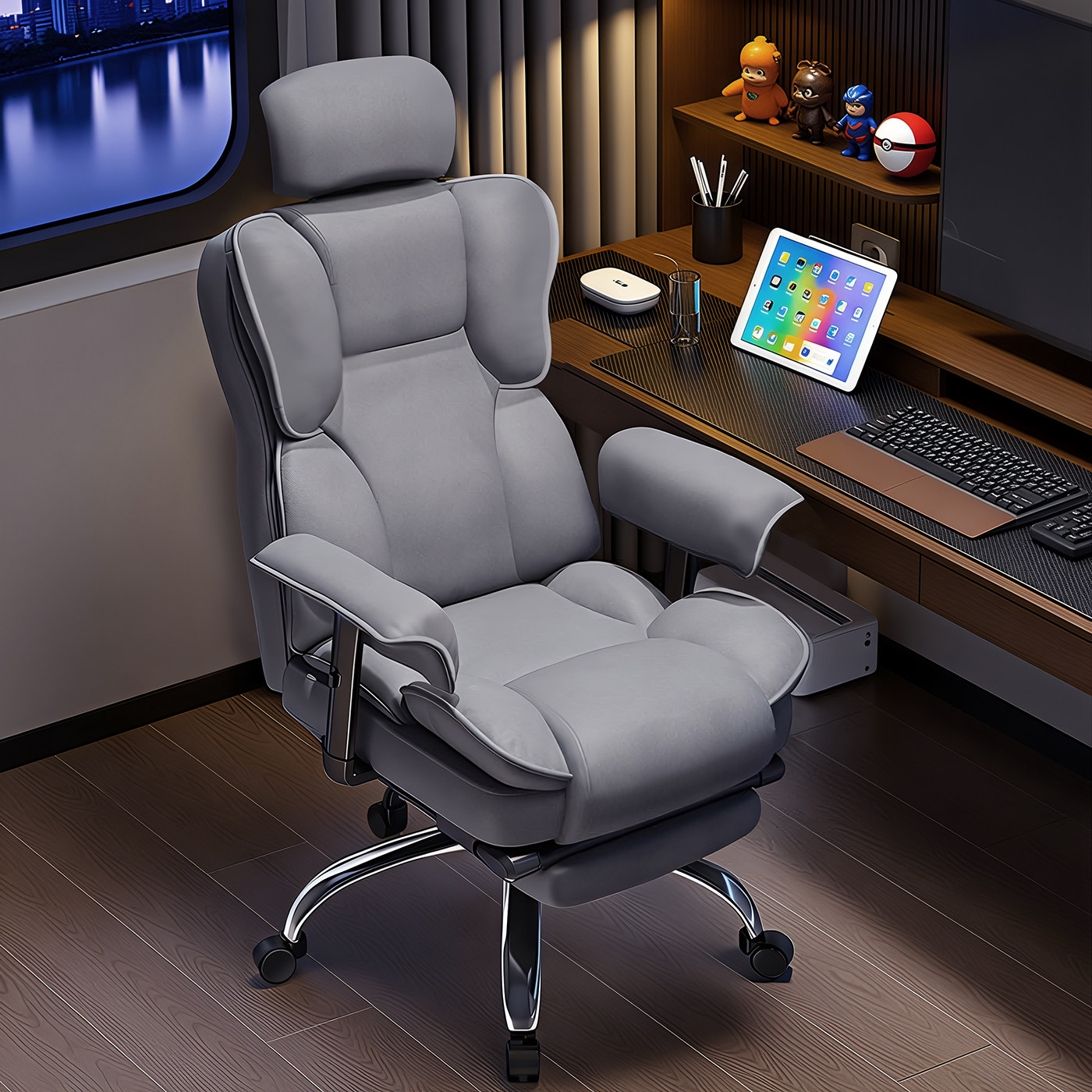 电竞椅子电脑椅家用舒适久坐主播座椅沙发直播转椅靠背人体工学椅