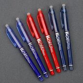 爱好摩易擦0.5子弹头中性笔热可擦笔晶蓝色中性笔魔力擦笔摩易擦