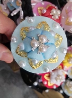 延吉朝鲜族少儿发箍发饰朝鲜族发卡女士韩服头饰女童舞台演出配饰