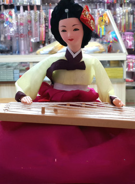 摆设摆件一个包韩国进口抚琴