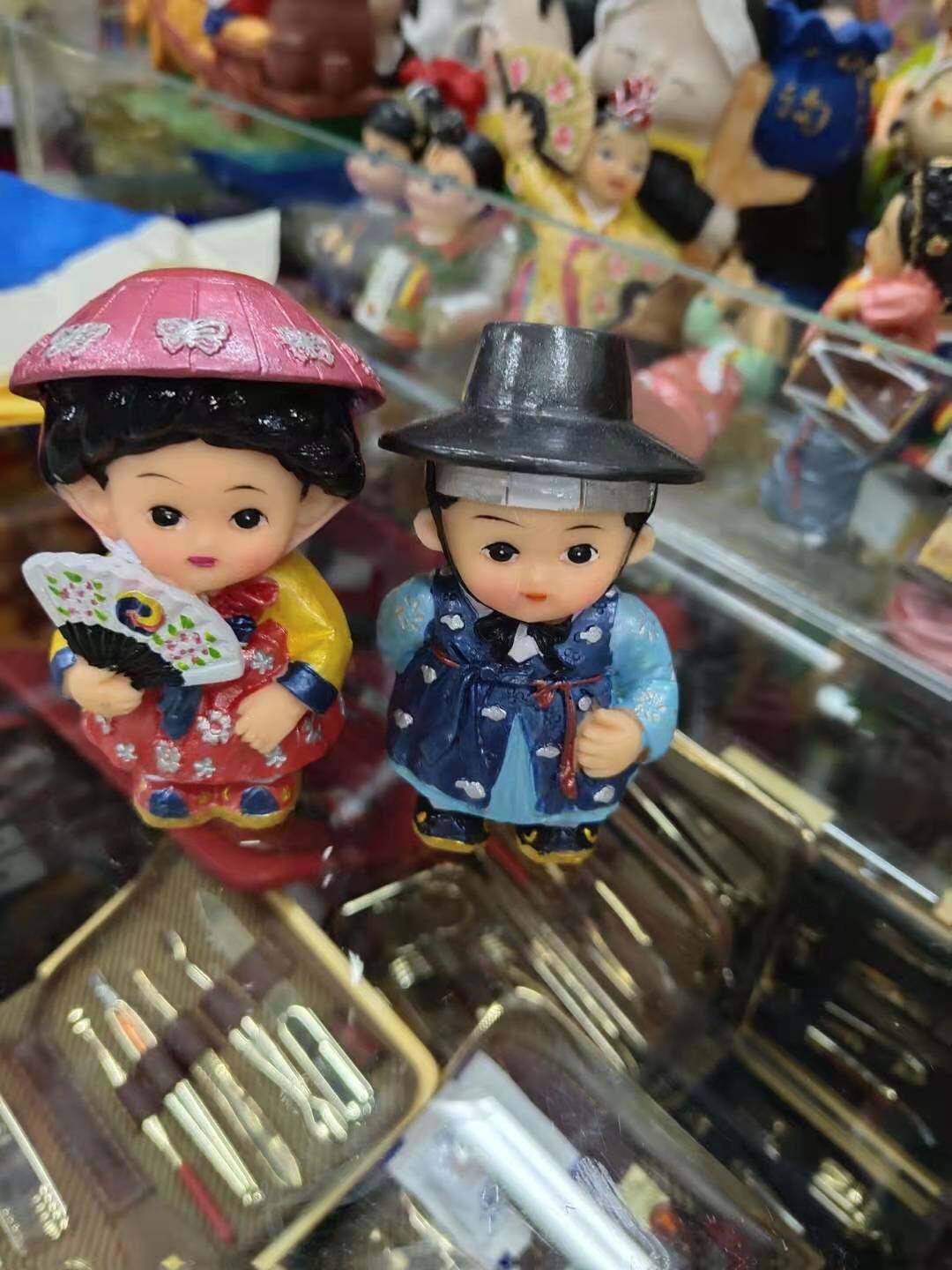 韩式树脂娃娃朝鲜族特色名族风格韩式餐厅装饰旅游纪念礼物