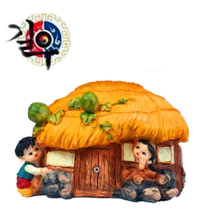 韩国传统工艺品田园房子朝鲜草屋民俗摆件家居装饰储钱罐包邮