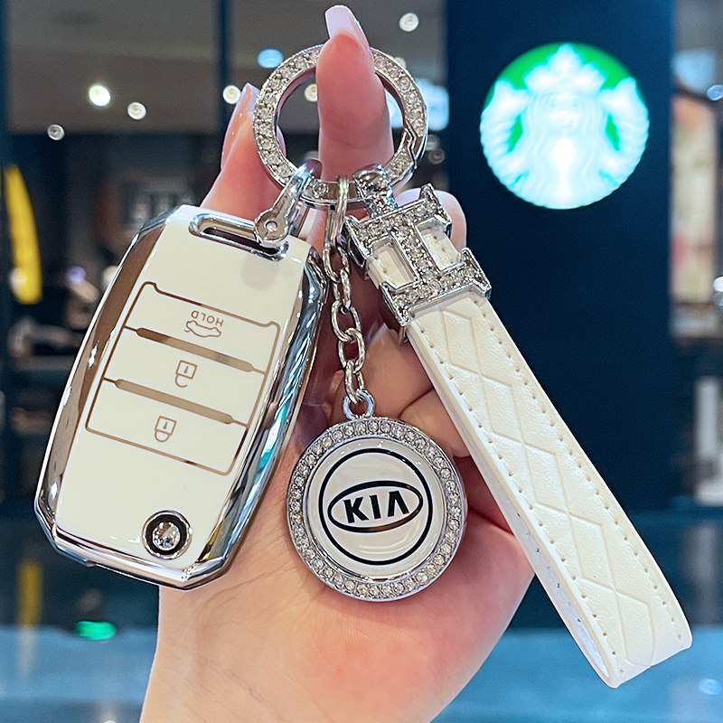 起亚k3钥匙套女智跑k5/k2傲跑kx3/k4/kxcross/kx5专用高档钥匙包