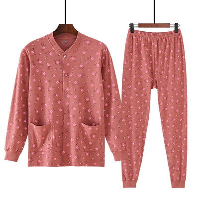 长袖女士简约纯棉开衫款