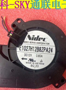原装Nidec E1027H12B8ZPA24 DC12V 0.65A 9727 4PWM涡轮散热风扇