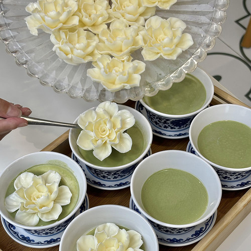 网红中式国风茉莉花布丁慕斯模具