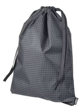 宜家代购 雷恩萨瑞 方格图案黑色8公升收纳袋 衣物鞋子生活用品袋