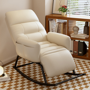 摇摇椅家用阳台大人躺椅可睡觉午休懒人沙发客厅休闲椅单人摇摆椅