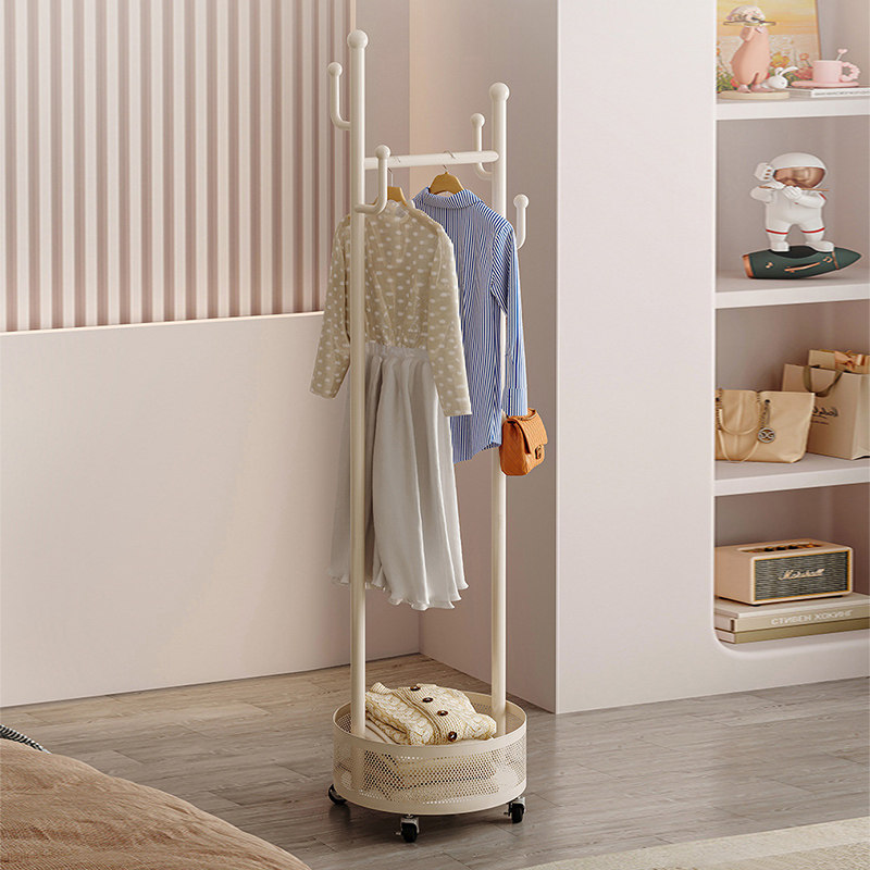 卧室小型落地衣架不占空间40cm可移动简易挂衣架挂衣服架子衣帽架