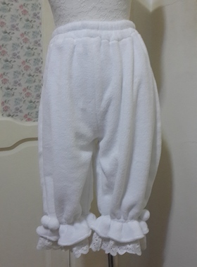 【王妍与夏季】Lolita珊瑚绒南瓜 荷叶边毛茸茸冬季打底裤 多色入