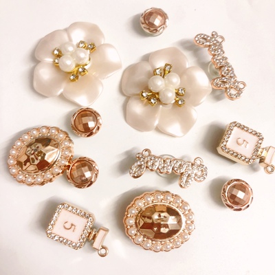 洞洞鞋鞋花卡骆驰装饰扣智必星配饰DIY创意搭配金属系列鞋扣可拆