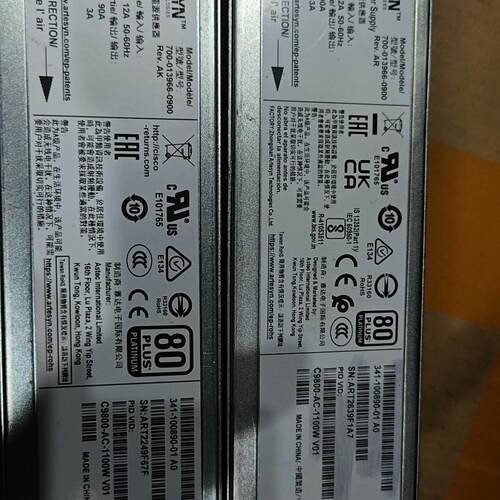 议价C9800-AC-1100W 工业开关电源 大功率稳压供电模块维修