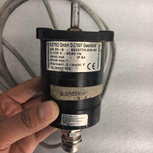 议价AS20-6 6633770-000-00 工业电机 IP54 3~230V 0.0063kw维修
