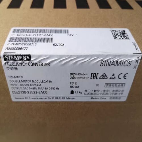 议价6SL3120-2TE21-8AC0 S120电机驱动模块 双轴变频工控配件维修