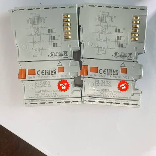 议价EL3403 BECKHOFF工控模块 功率测量端子 工业自动化配件维修