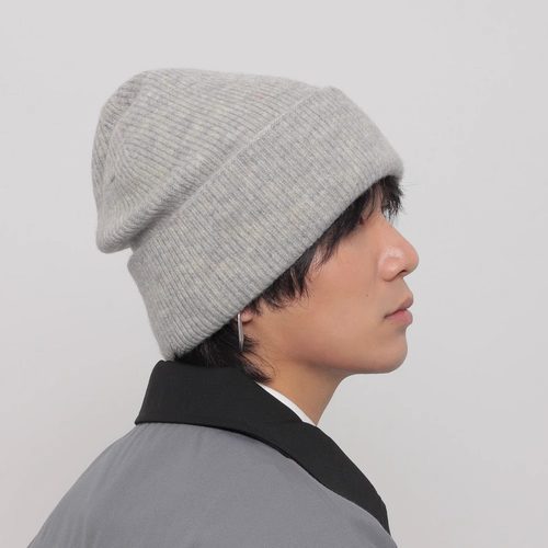 大头围显脸小纯色保暖护耳毛线帽