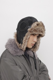 WORLDWIDE 加厚防寒护耳雷锋帽滑雪户外保暖骑行棉帽东北帽潮 冬季