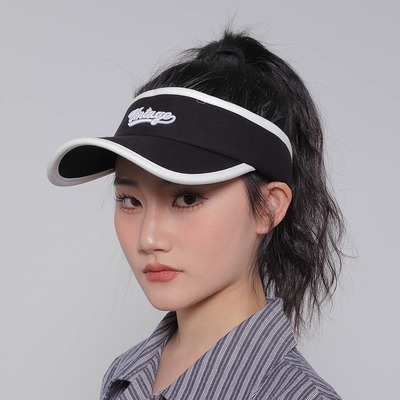 WORLDWIDE/复古运动空顶帽子女春夏休闲百搭字母防晒鸭舌帽遮阳帽