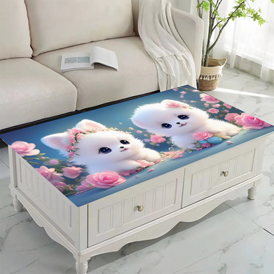 仿硅胶皮革茶几垫柔软舒适